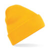 Gebreide muts polyester goud
