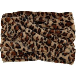 Hoofdband panterprint bruin