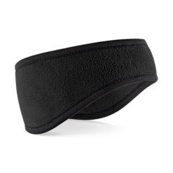 Fleece hoofdband zwart maat S/M