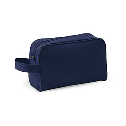 Toilettas met handvat polyester donkerblauw