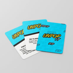 Alternative view of UnPop it kaartspel