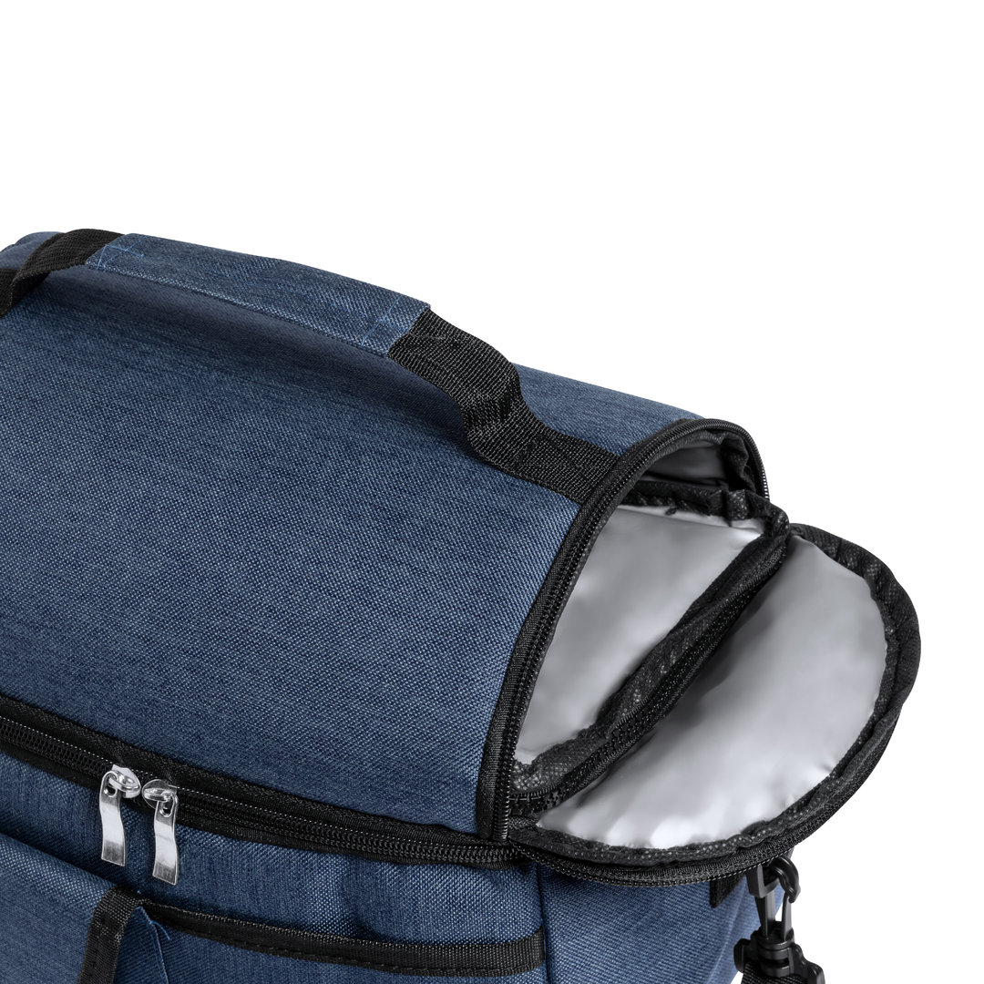Koeltas met schouderband RPET blauw - Afbeelding 2