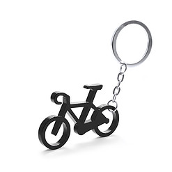 Sleutelhanger fiets aluminium zwart
