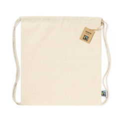 Alternative view of Rugzak met trekkoord Fairtrade katoen naturel