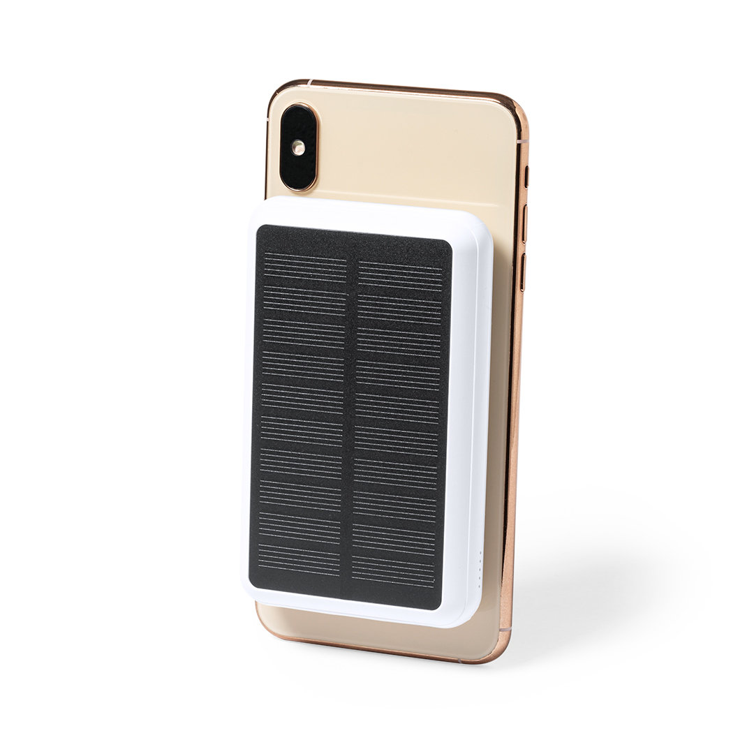 Solar powerbank 8000 mAh wit - Afbeelding 3