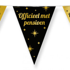 Alternative view of Vlaggenlijn pensioen zwart/goud