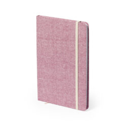 Notitieboek A5 gerecycled katoen rood