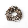 Scrunchie met ritssluiting panterprint