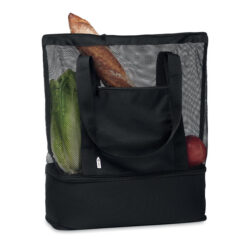 2-in-1 Boodschappentas en strandtas RPET zwart