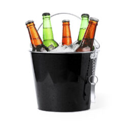 IJsemmer met bieropener 6 liter zwart