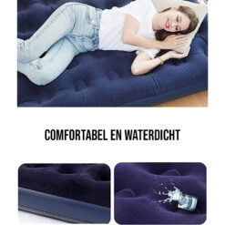 Alternative view of Campfest eenpersoons luchtbed 73 x 191 cm blauw