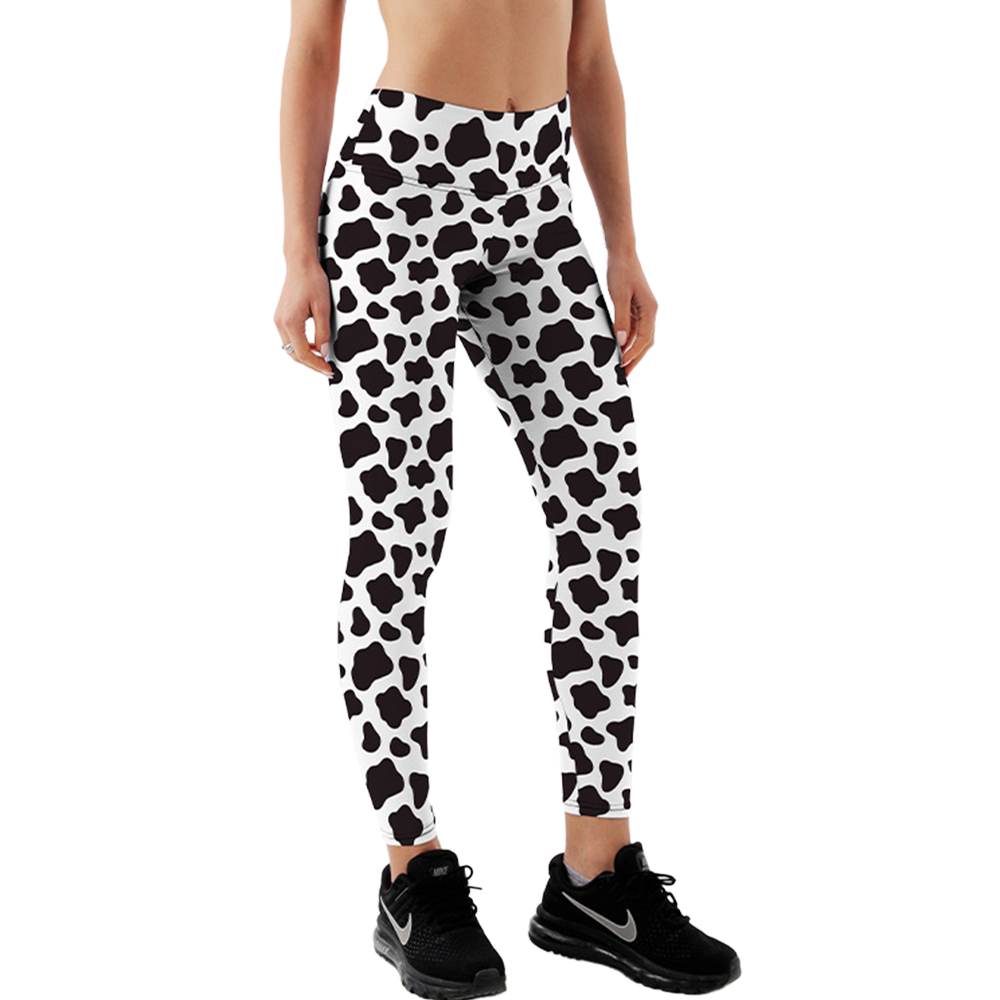 Yucka festival legging met koeienprint