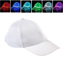 Lichtgevende pet - baseball cap - wit