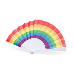 Alternative view of Festival handwaaier RPET regenboog pride vlag