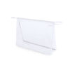 Transparante toilettas PVC wit