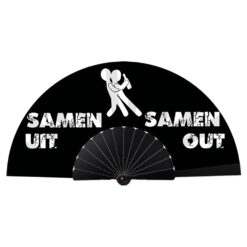 Deluxe festival handwaaier Samen uit samen out