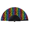 Festival handwaaier panterprint multicolor