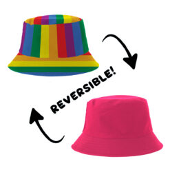 Alternative view of Yucka reversible vissershoedje pride regenboog - 58 cm