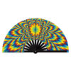 XXL grote bamboe waaier Trippy