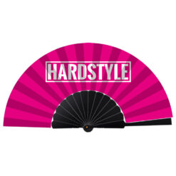 Festival handwaaier Hardstyle roze