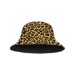 Yucka reversible vissershoedje voor kinderen panterprint - 4 t/m 7 jaar - 52 cm