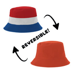 Alternative view of Yucka reversible vissershoedje Nederlandse vlag - 58 cm
