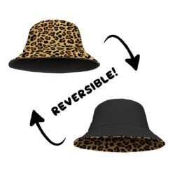 Alternative view of Yucka reversible vissershoedje voor kinderen panterprint - 4 t/m 7 jaar - 52 cm