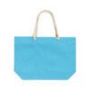 Strandtas katoen blauw