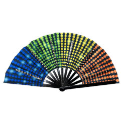 Discofan - XXL grote waaier met multicolor LED verlichting - Disco print