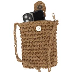Telefoontasje papierstro naturel
