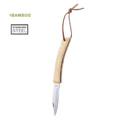 Alternative view of Zakmes RVS met bamboe houten handvat