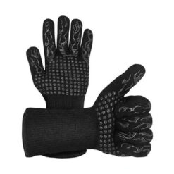 Barbecue handschoenen zwart - 2 stuks