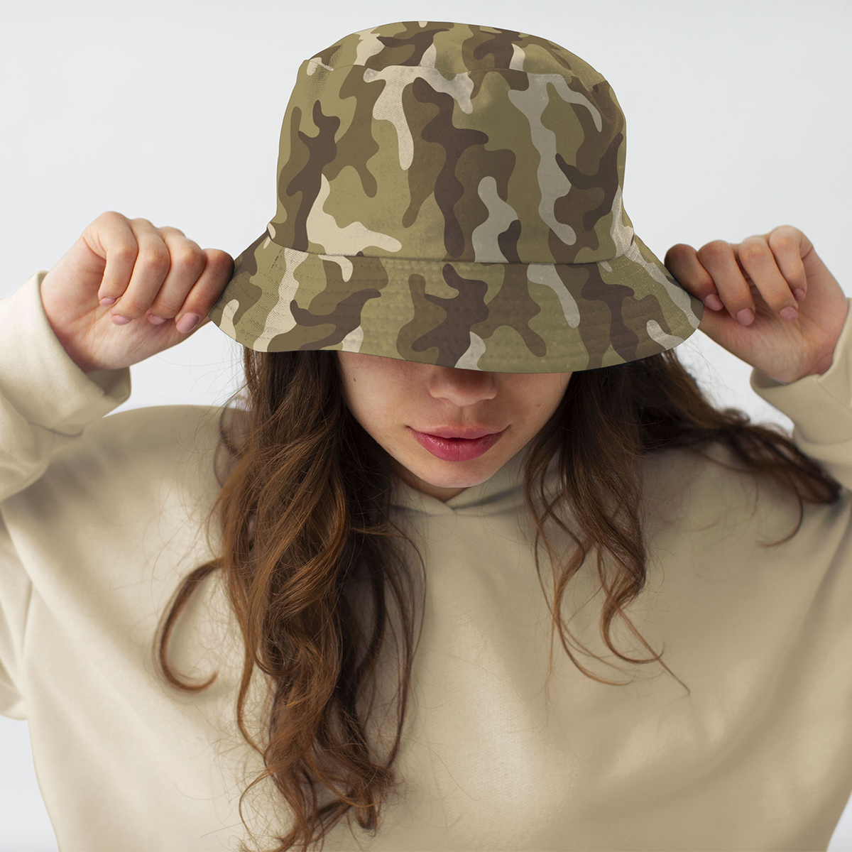 Yucka reversible vissershoedje camouflage - 58 cm - Afbeelding 3