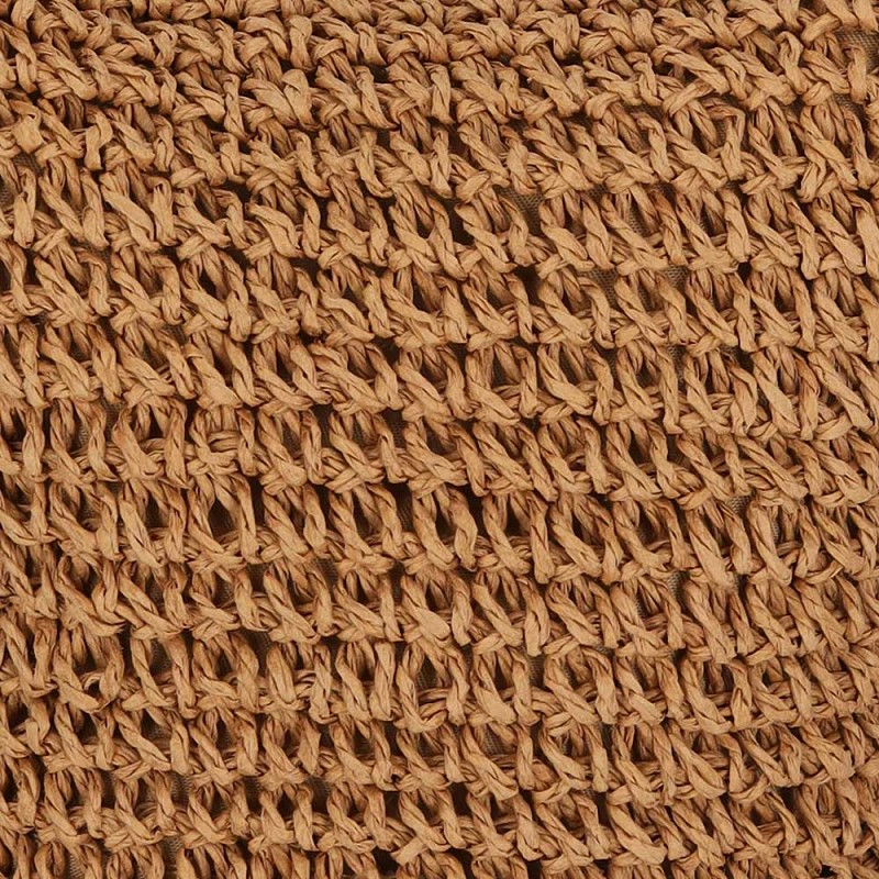 Schoudertas gevlochten papierstro naturel - Afbeelding 3
