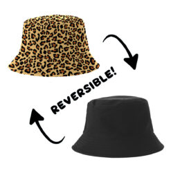 Alternative view of Yucka reversible vissershoedje panterprint bruin - 58 cm