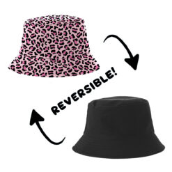 Alternative view of Yucka reversible vissershoedje panterprint roze - 58 cm