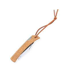 Alternative view of Zakmes RVS met kurken handvat