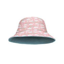 Yucka reversible vissershoedje voor kinderen regenboog - 4 t/m 7 jaar - 52 cm
