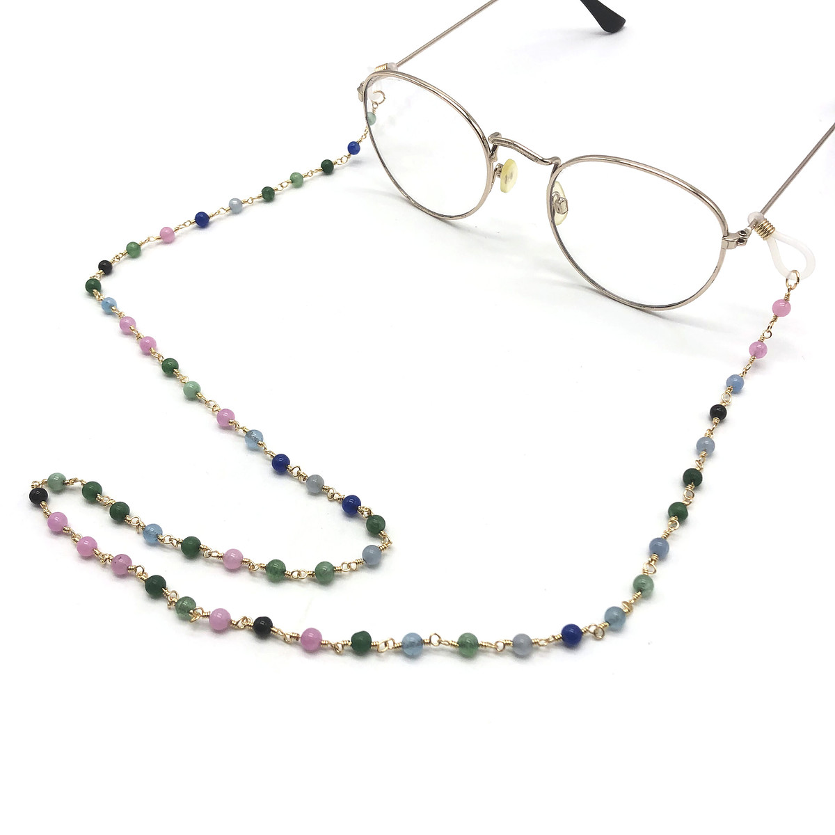 Brillenkoord parels multicolor