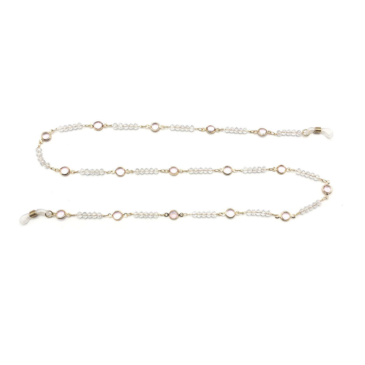 Brillenkoord roze/goud - Afbeelding 2