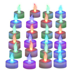 LED theelichtjes 24 stuks - multicolor