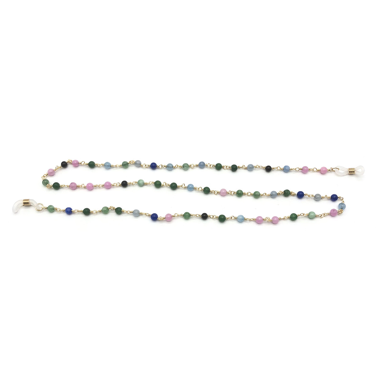 Brillenkoord parels multicolor - Afbeelding 2