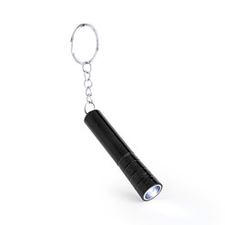Zaklamp sleutelhanger zwart