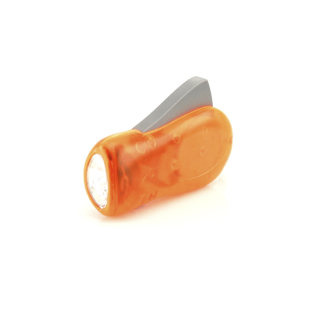 Knijpkat zaklamp 3 LED oranje - Afbeelding 3