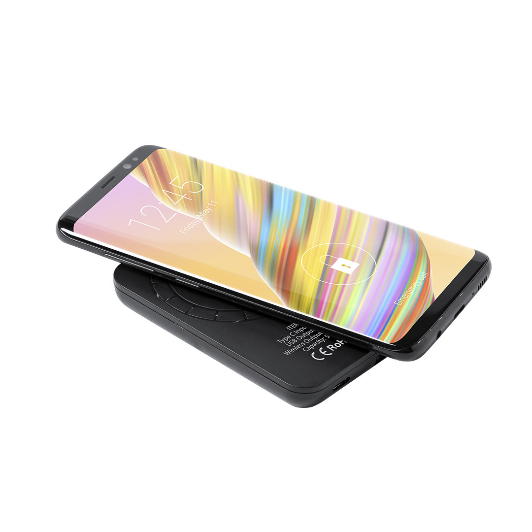 Festicharge draadloze magnetische powerbank zwart 5000 mAh - Afbeelding 5