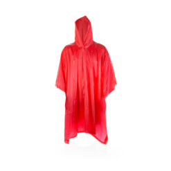 Herbruikbare regenponcho volwassenen rood