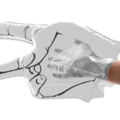 Alternative view of Opblaas hand peace wit