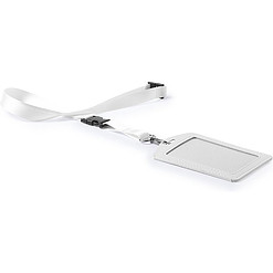 Alternative view of Keycord met badgehouder wit