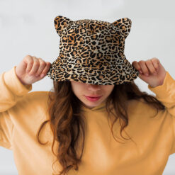 Alternative view of Yucka vissershoedje panter met oortjes - 58 cm