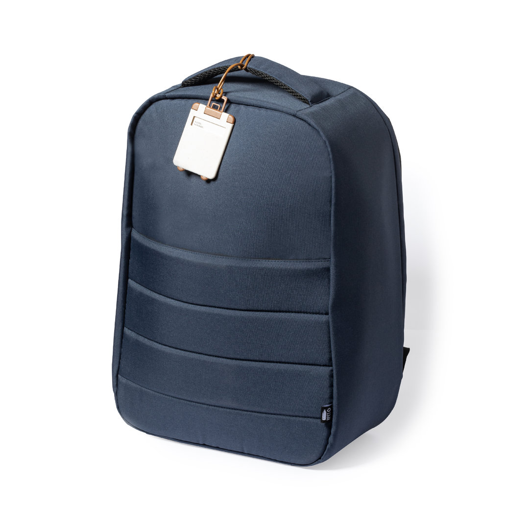 Duurzaam bagagelabel tarwestro bruin/wit - Afbeelding 4